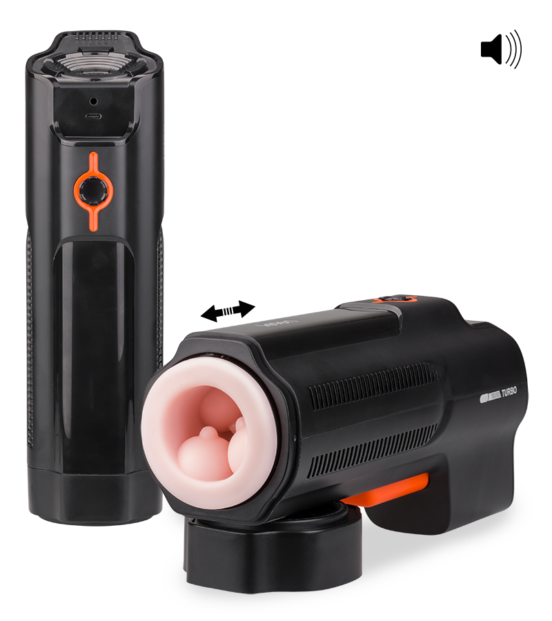 Stoßmasturbator mit Audiofunktion Turbo Gun