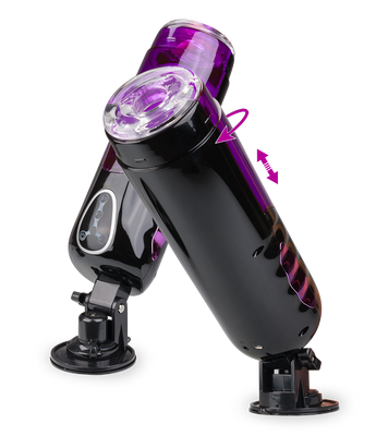 Stoßmasturbator mit Rotationsfunktion Trainer