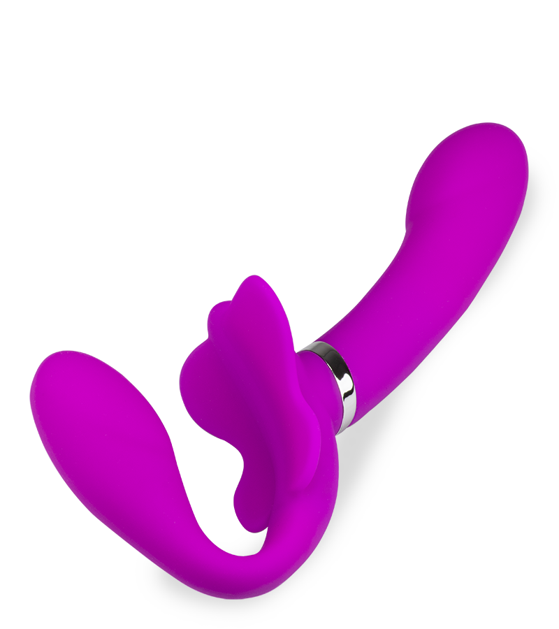 Strapless Strapon mit 12 Modi Butterfly