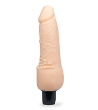 Laden Sie das Bild in den Galerie-Viewer, TPR-Dildo mit Vibration und genopptem Schaft