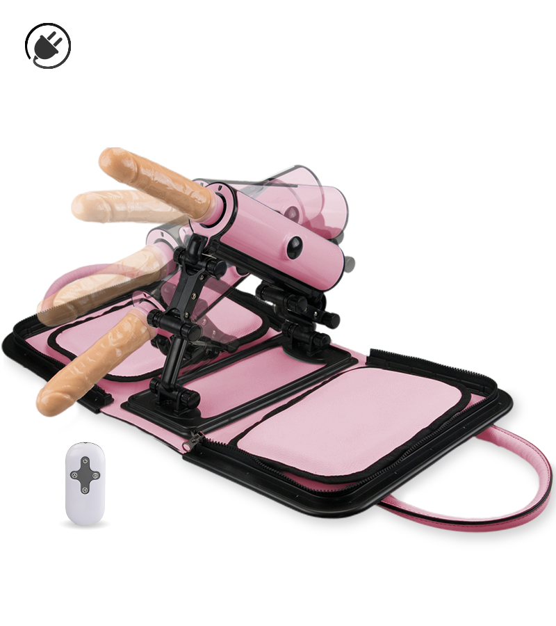 Tragbare Sexmaschine mit Fernbedienung