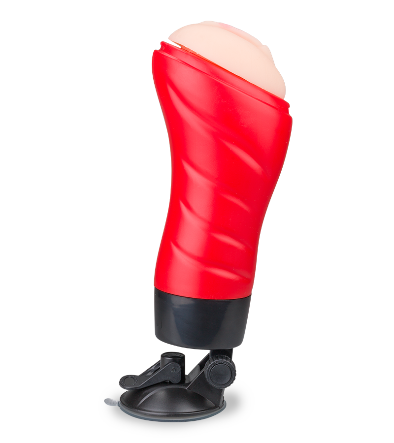 Vagina-Masturbator mit Gelenk-Saugfuß, 12 Vibrationsmodi