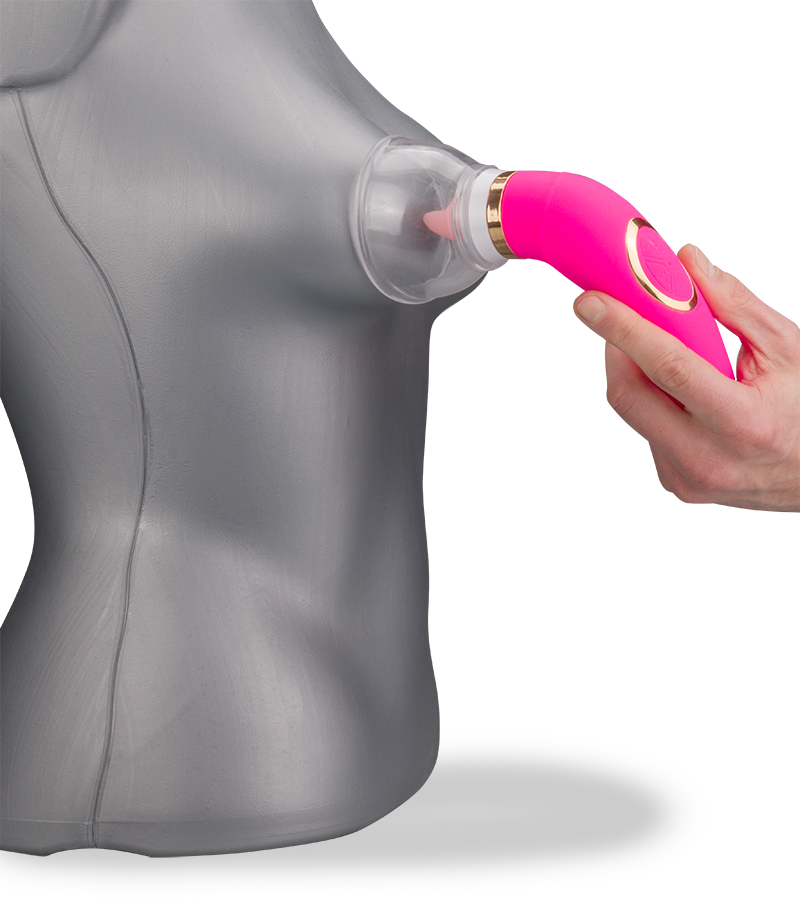 Vagina-Pumpe mit Cunnilingus-Effekt, 2 Aufsätze