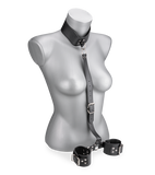 Verstellbares Fesselset für Hals und Handgelenke aus Kunstleder