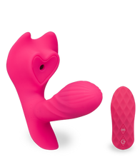 Laden Sie das Bild in den Galerie-Viewer, Vibrating Panty mit Druckwellen und Innendildo