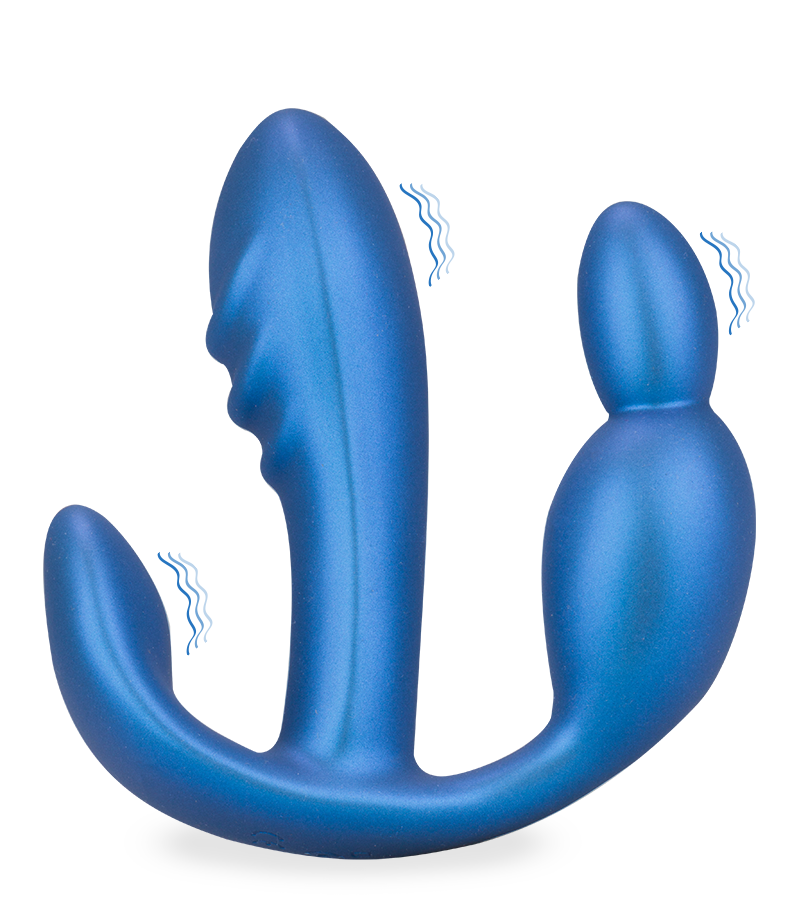 Vibrator mit Dreifach-Stimulation Stay