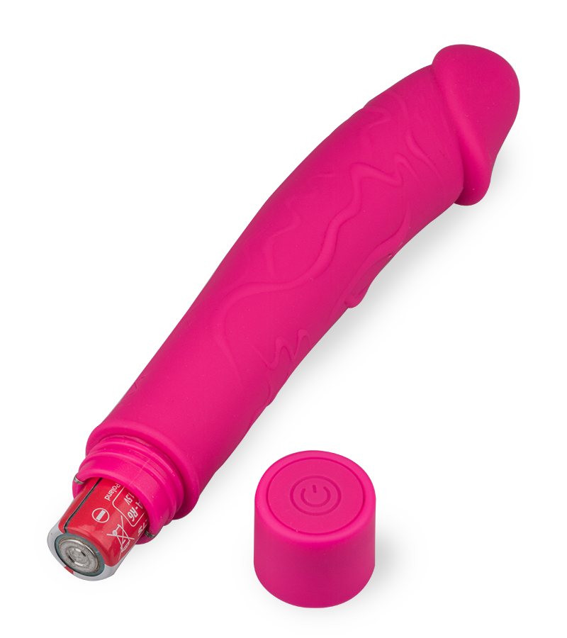Vibrator mit geadertem Schaft 10 Modi