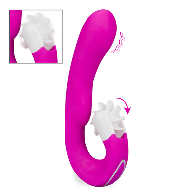 Vibrator mit Klitorisstimulator Alicia