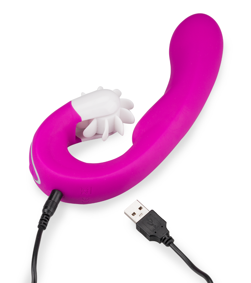 Vibrator mit Klitorisstimulator Alicia