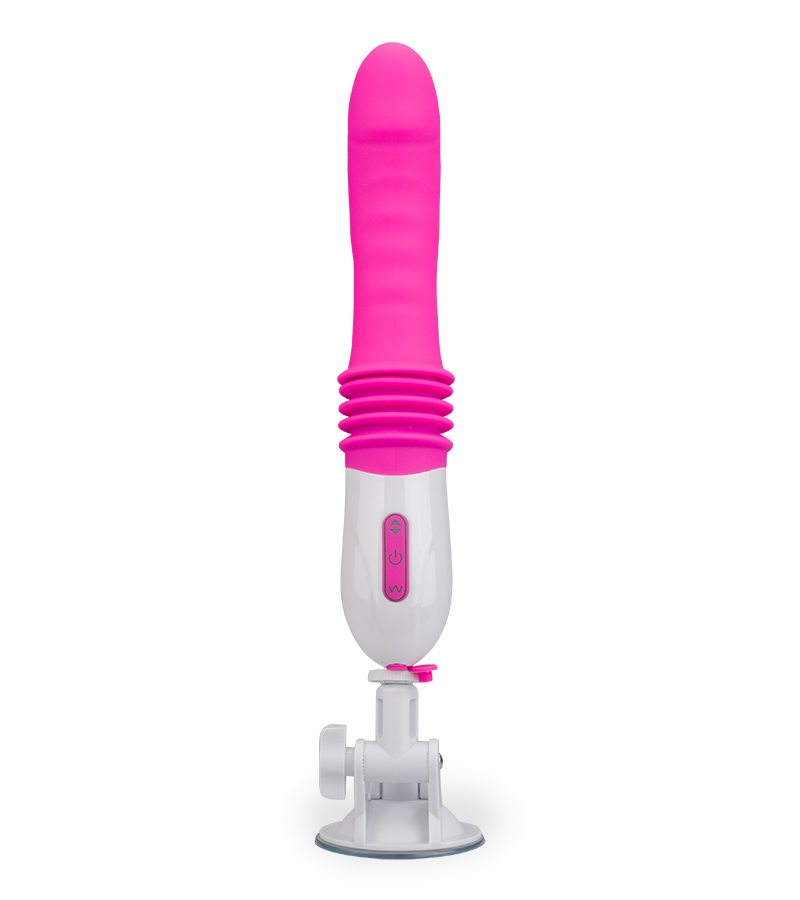 Vibrator mit Stoßfunktion und Saugfuß