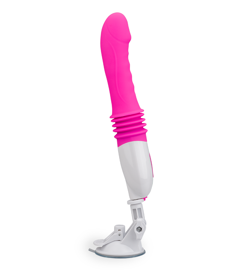 Vibrator mit Stoßfunktion und Saugfuß