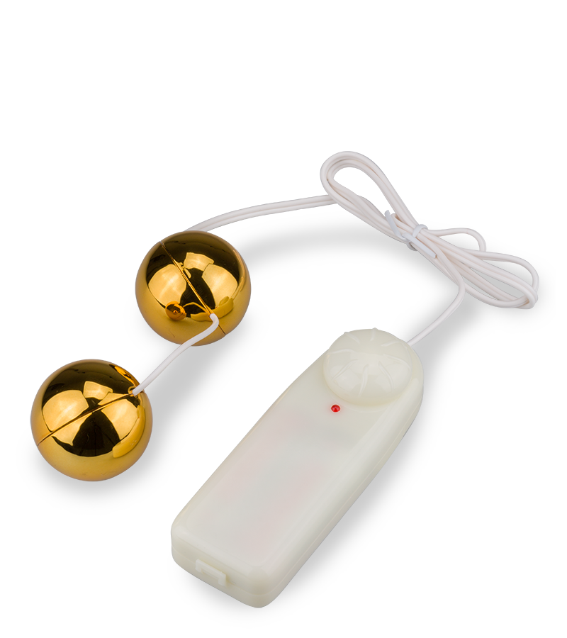 Vibrierende Deluxe-Liebeskugeln aus Metall