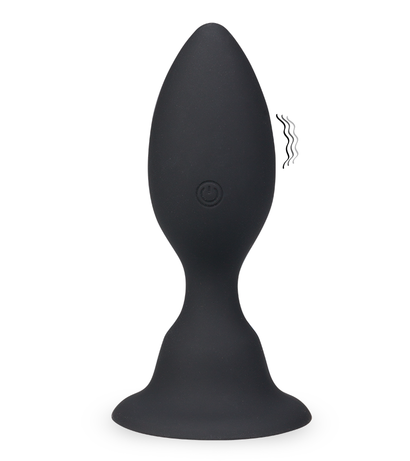 Vibrierender Analplug mit Saugfuß