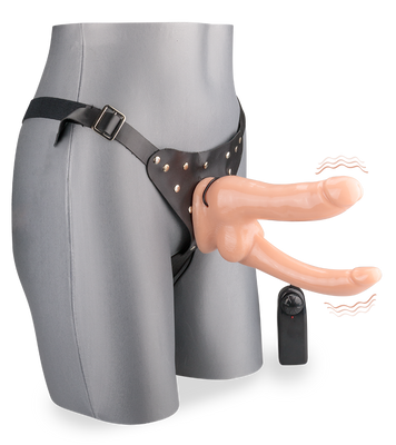 Vibrierender Doppel-Strap-On