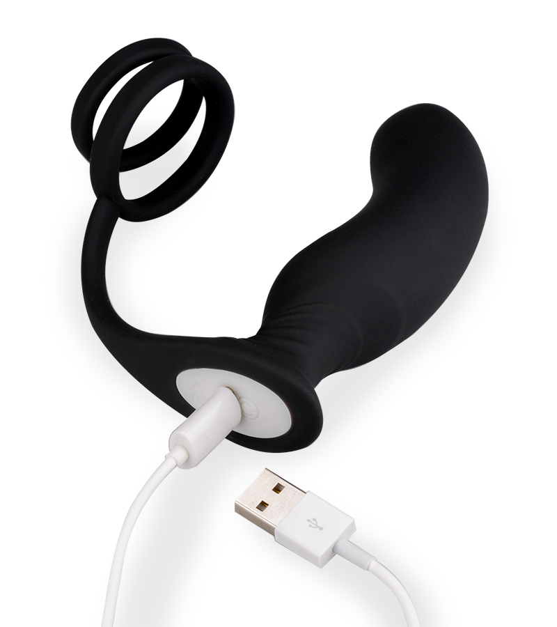 Vibrierender Prostatastimulator mit Cockring Lanco