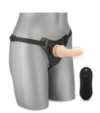 Vibrierender Strap-On-Dildo mit kugelförmiger Basis