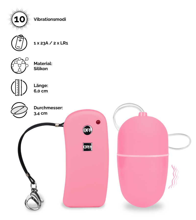 Vibroei mit Fernbedienung Brava - M