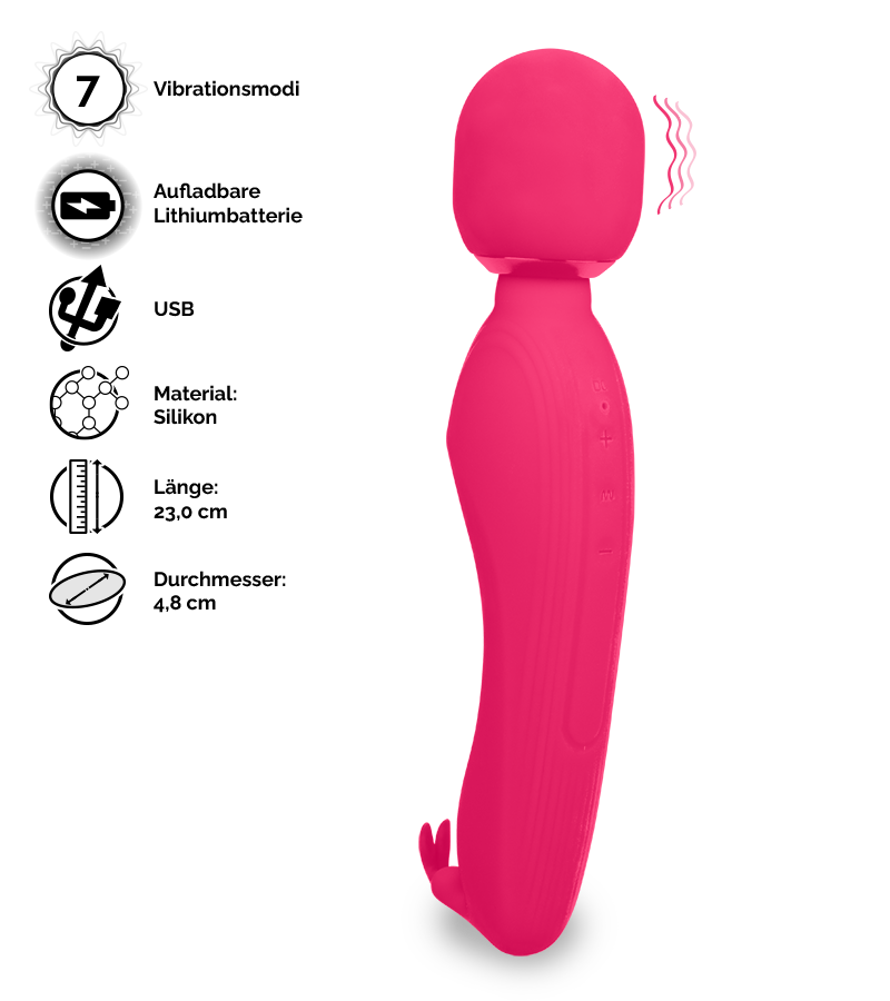 Wand Massager mit Rabbit Nirvana
