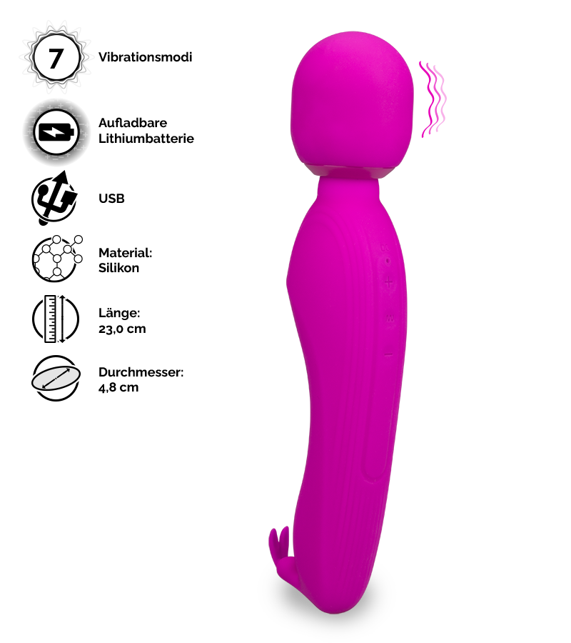 Wand Massager mit Rabbit Nirvana