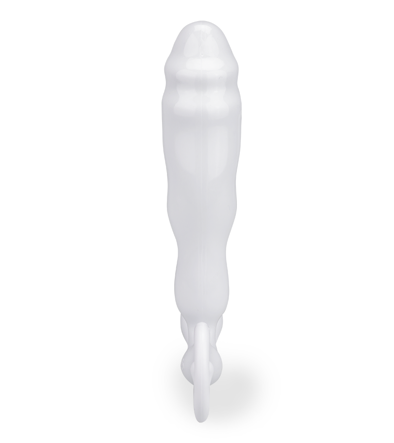 Weißer Prostata-Plug Odin, M-Größe